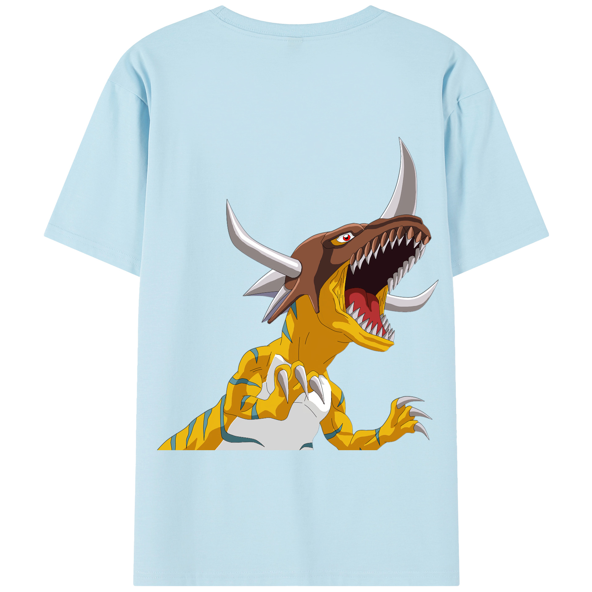 （画像用） Digimon デジタルモンスター/デジモン 綿100％半袖Tシャツ（背面プリント）